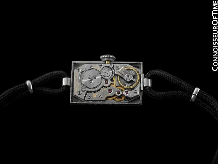 1937 Cresarrow Vintage Art Deco Ladies Watch - Platinum