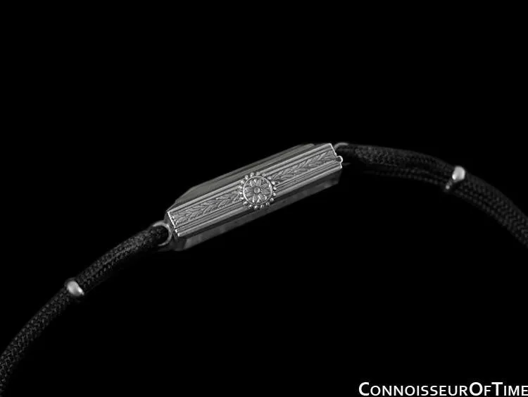 1937 Cresarrow Vintage Art Deco Ladies Watch - Platinum