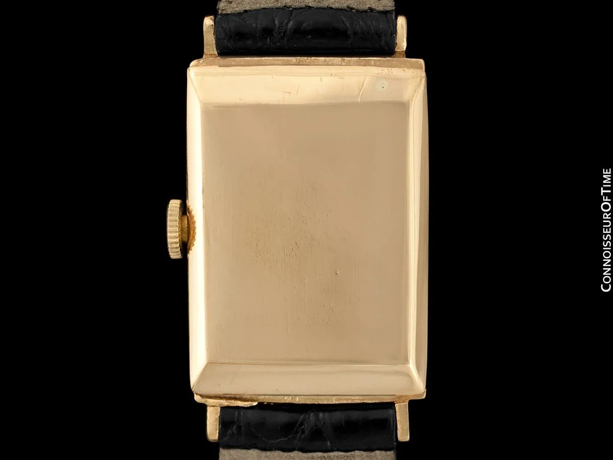 1938 Rolex Art Deco Mens "Prince Elegante" Watch - 14K Gold & Diamonds