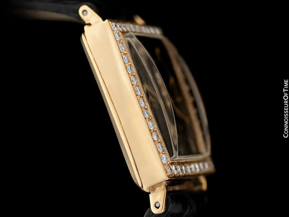 1938 Rolex Art Deco Mens "Prince Elegante" Watch - 14K Gold & Diamonds