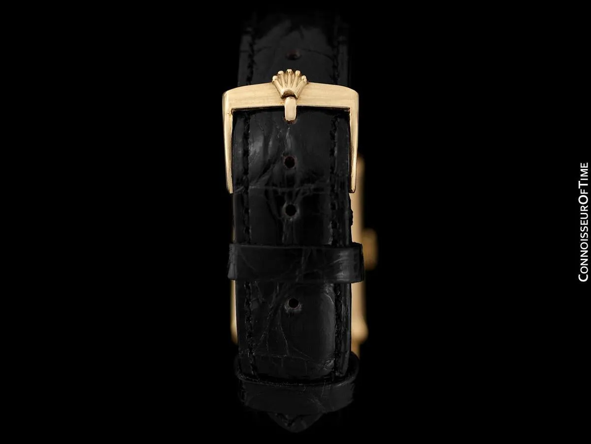1938 Rolex Art Deco Mens "Prince Elegante" Watch - 14K Gold & Diamonds