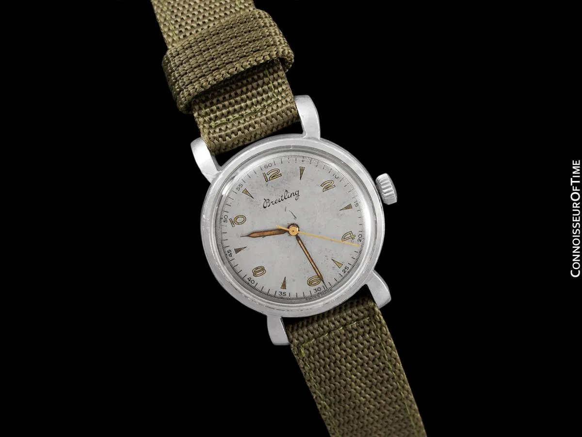 1945 Breitling Vintage Mens Waterproof Style Watch - Stainless Steel