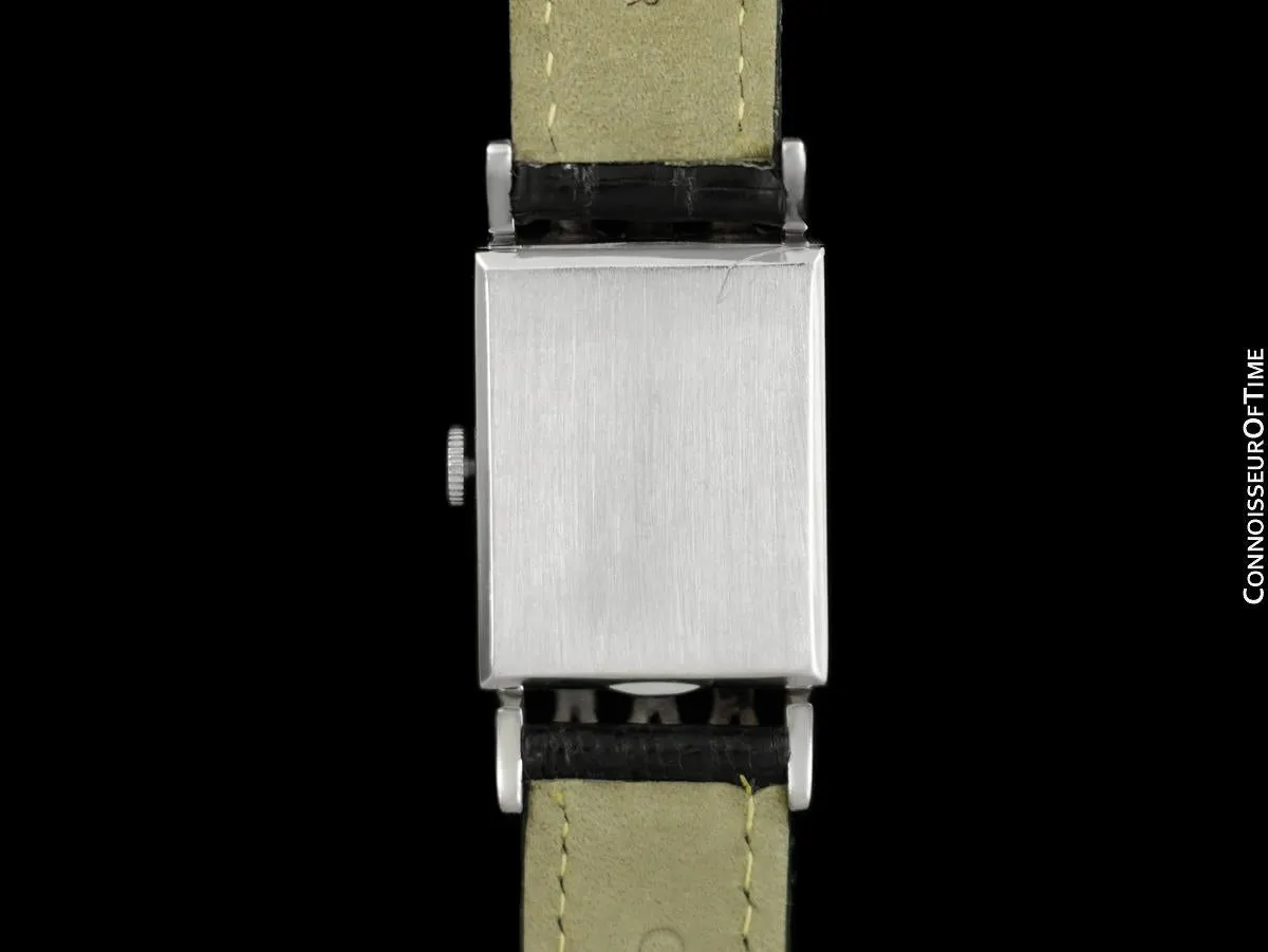 1951 Jaeger-LeCoultre Vintage Mens Watch, 18K White Gold & Diamonds - The Lowell
