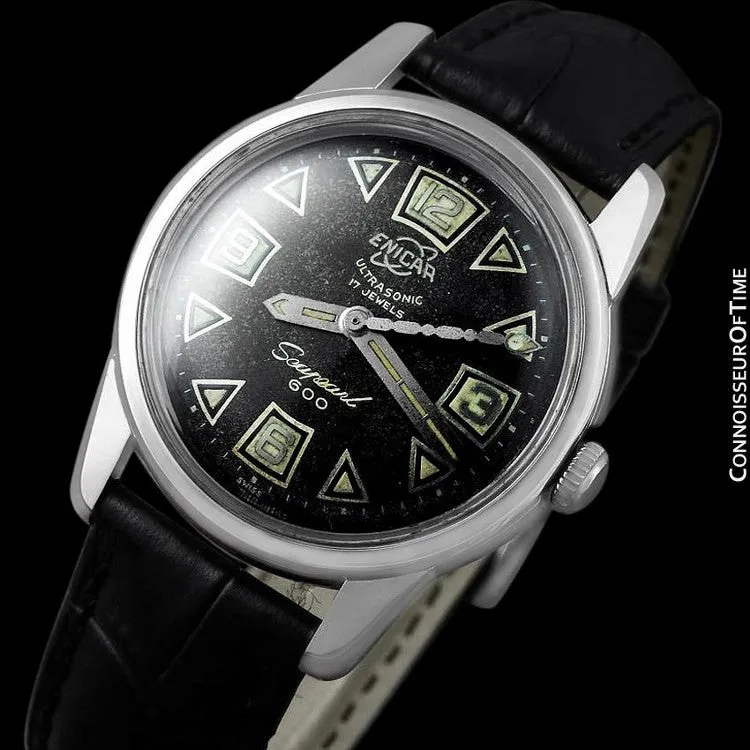 1958 Enicar Seapearl 600 (Sherpa) Mens Vintage Explorers & Divers Watch - Stainless Steel