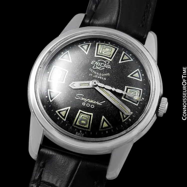 1958 Enicar Seapearl 600 (Sherpa) Mens Vintage Explorers & Divers Watch - Stainless Steel