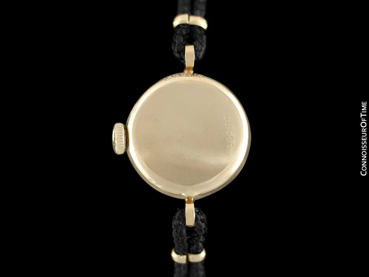 1960's Cartier Vintage Classic Ladies Handwound Watch - 18K Gold
