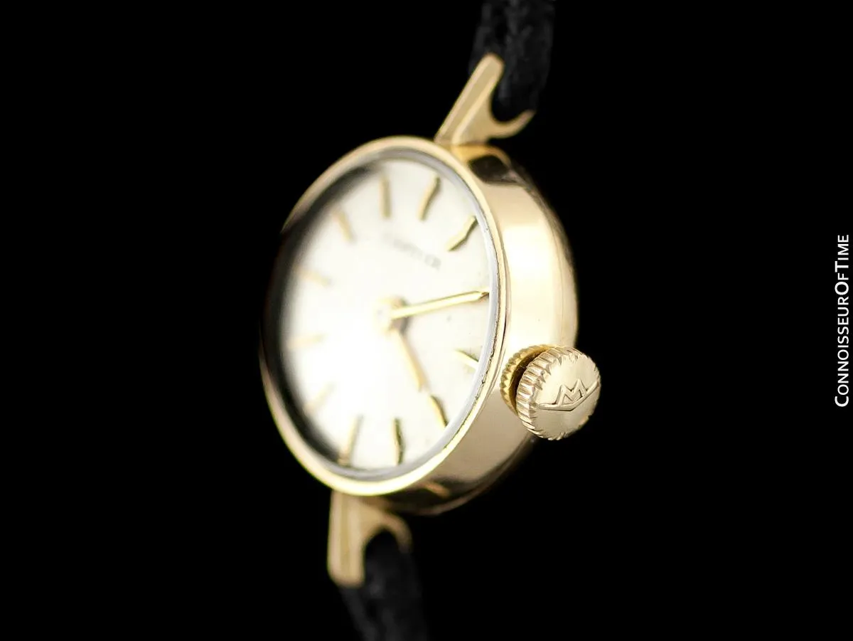 1960's Cartier Vintage Classic Ladies Handwound Watch - 18K Gold