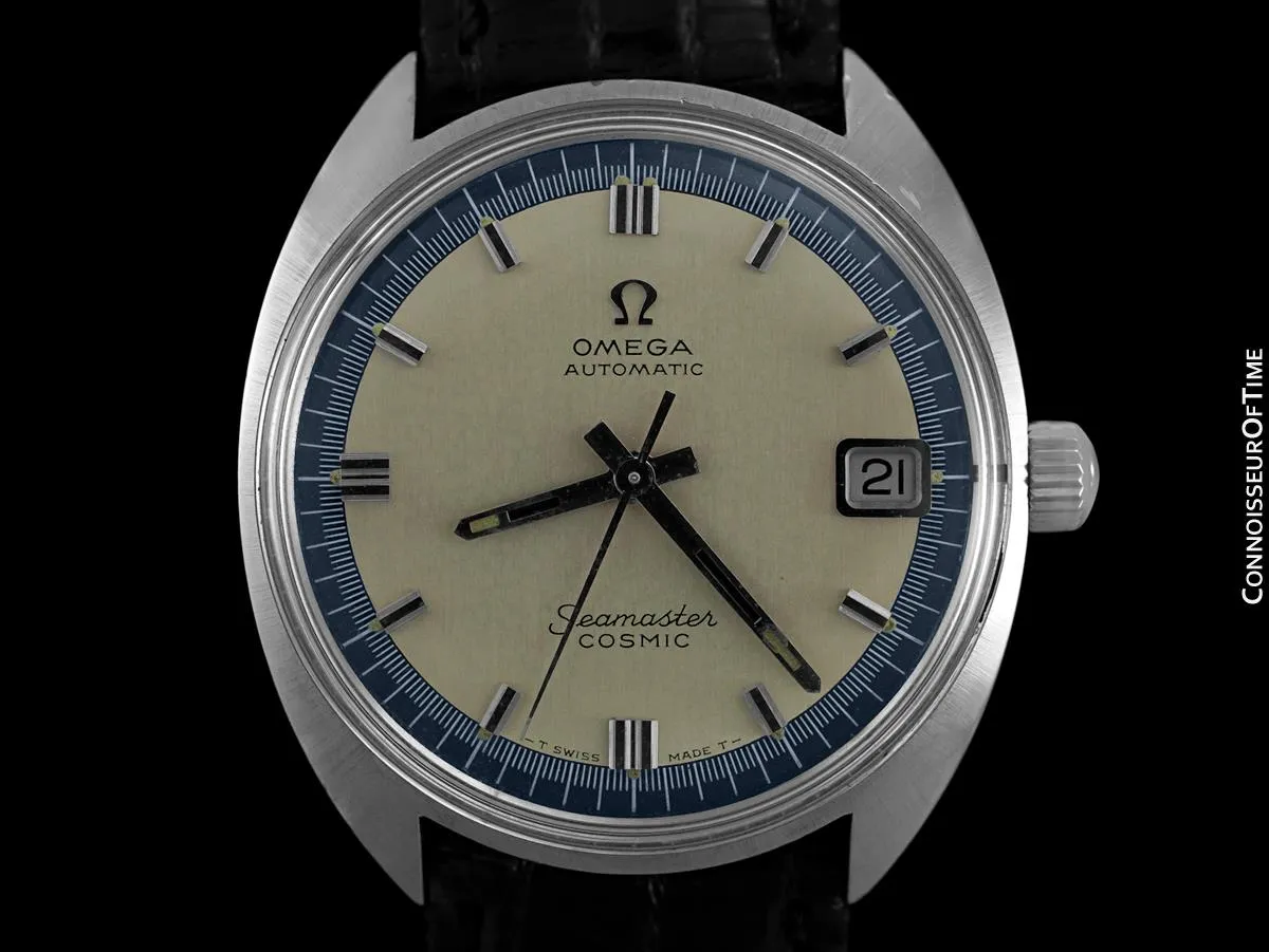 1960's Omega Vintage Mens Seamaster Cosmic with Date, Caliber 563/565 - Stainless Steel