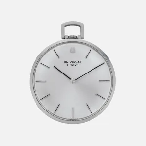 1960s Universal Genève Ultra-Slim Pocket Watch In Steel