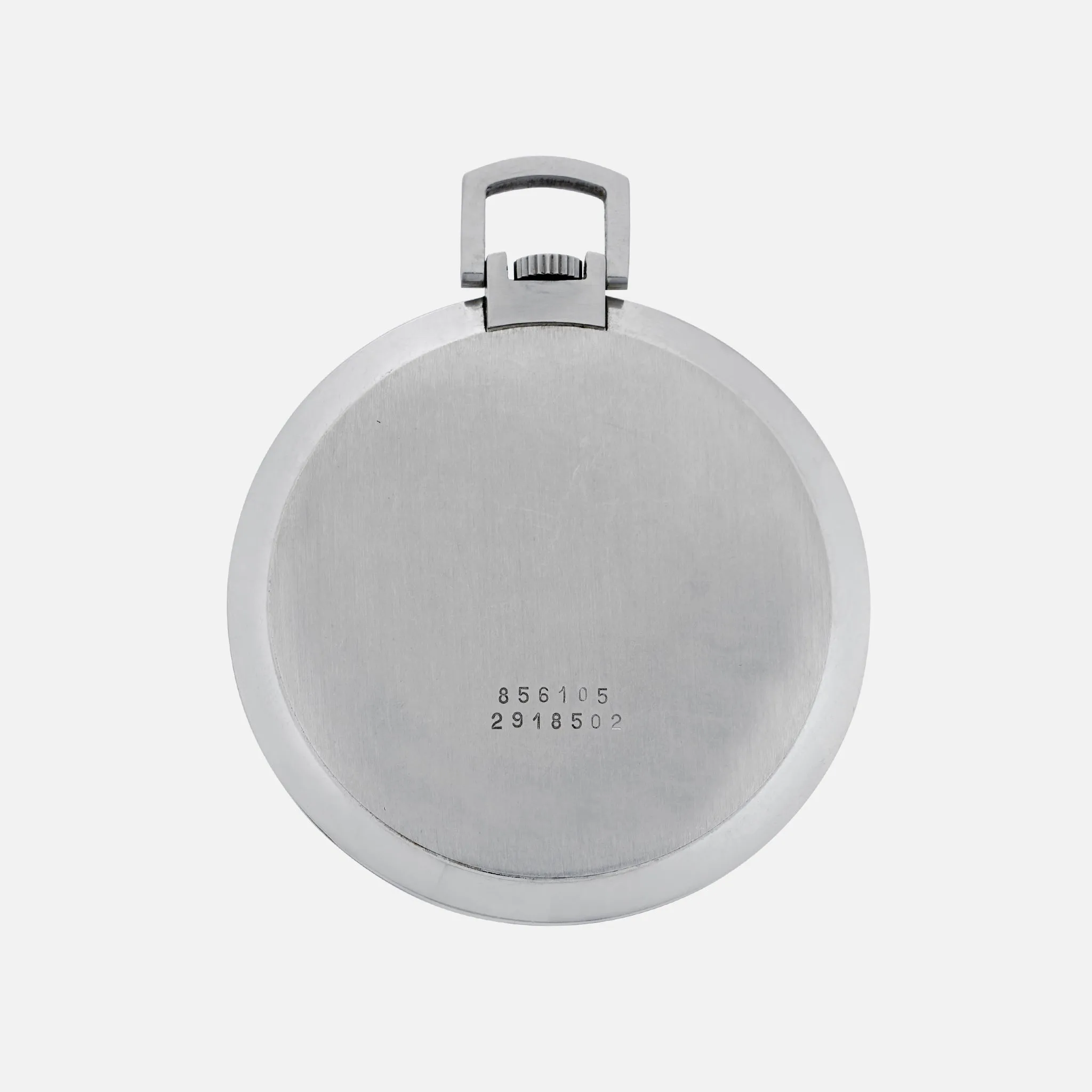 1960s Universal Genève Ultra-Slim Pocket Watch In Steel