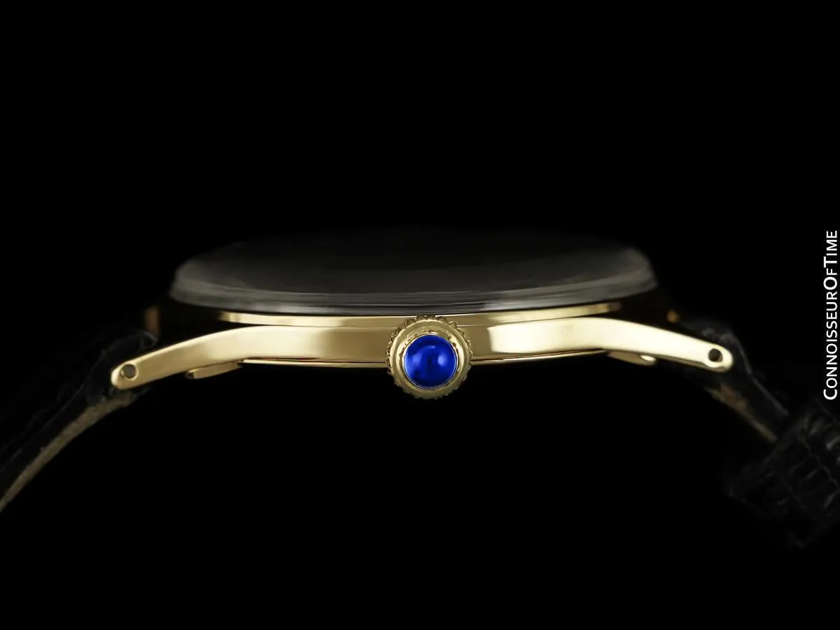 1960's Van Cleef & Arpels VCA Vintage Mens Midsize Unisex Dress Watch - 14K Gold