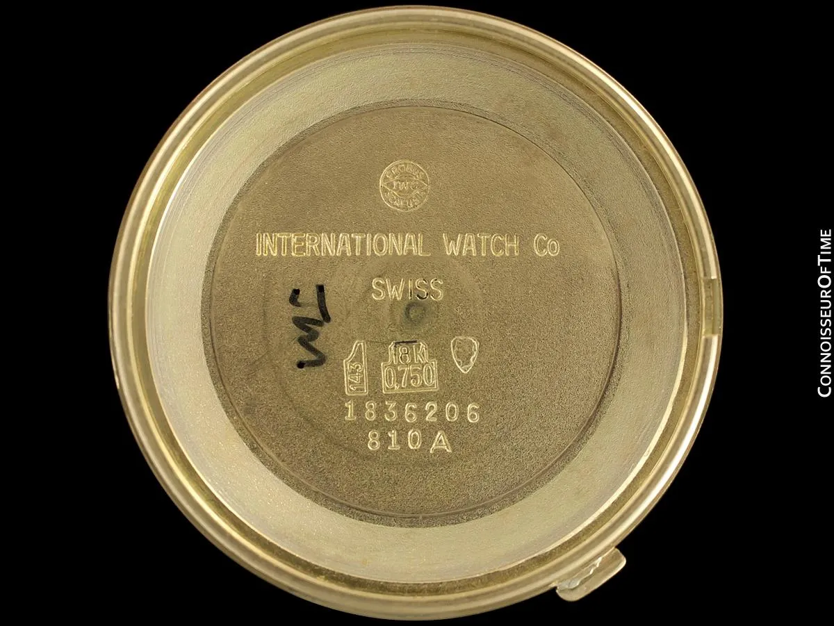 1964 IWC Vintage Full Size Mens Watch, Cal. 854 Automatic - 18K Gold