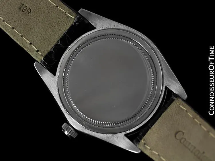 1964 Rolex Vintage Mens Oysterdate Date Watch, Silver Dial - Stainless Steel