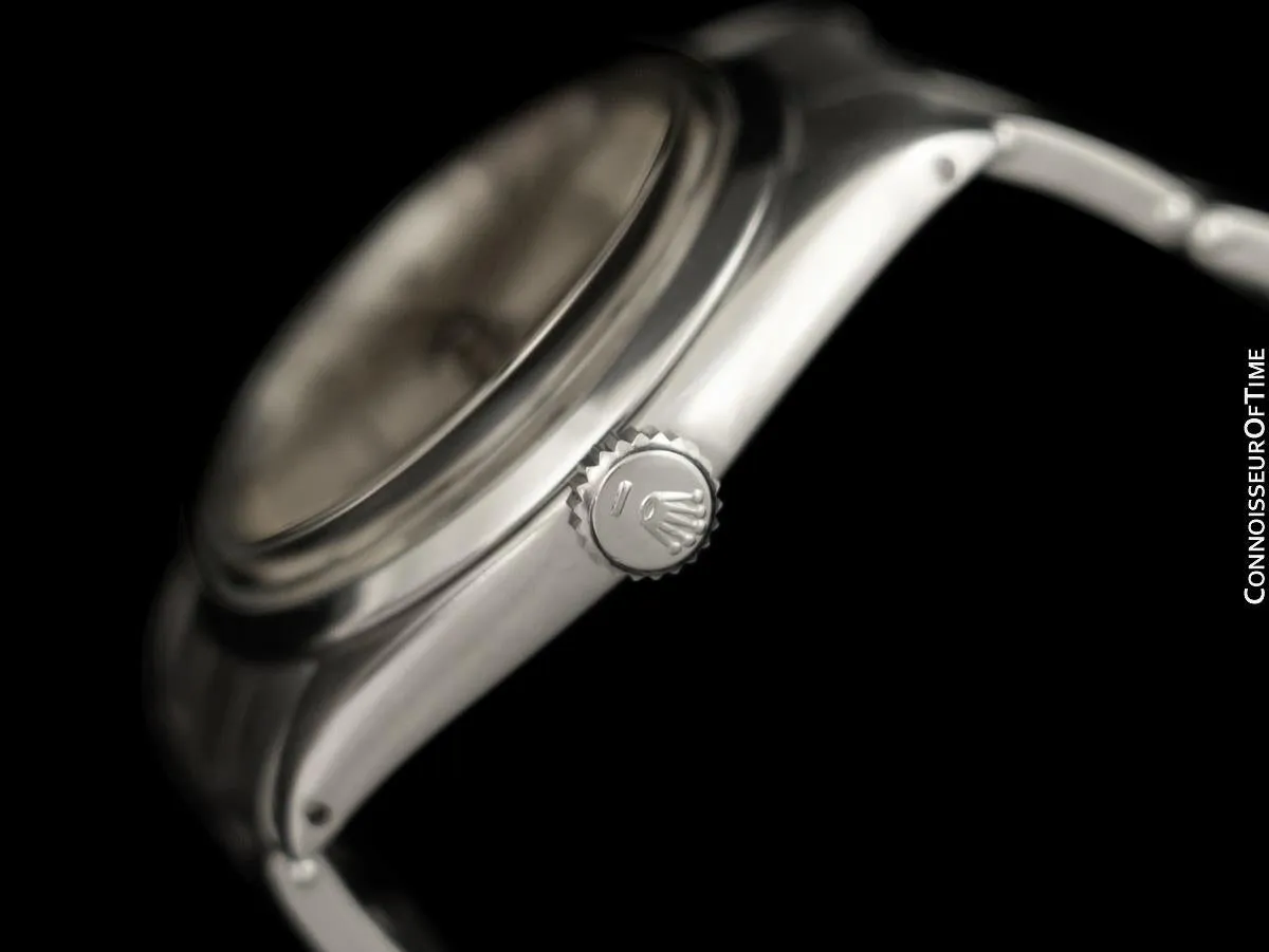 1966 Rolex Oyster Vintage Mens Handwound Watch, Stainless Steel - Classic Design