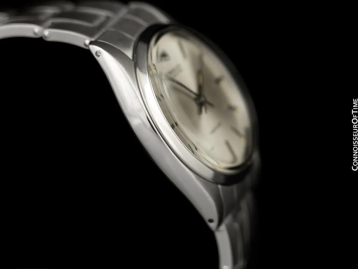 1966 Rolex Oyster Vintage Mens Handwound Watch, Stainless Steel - Classic Design