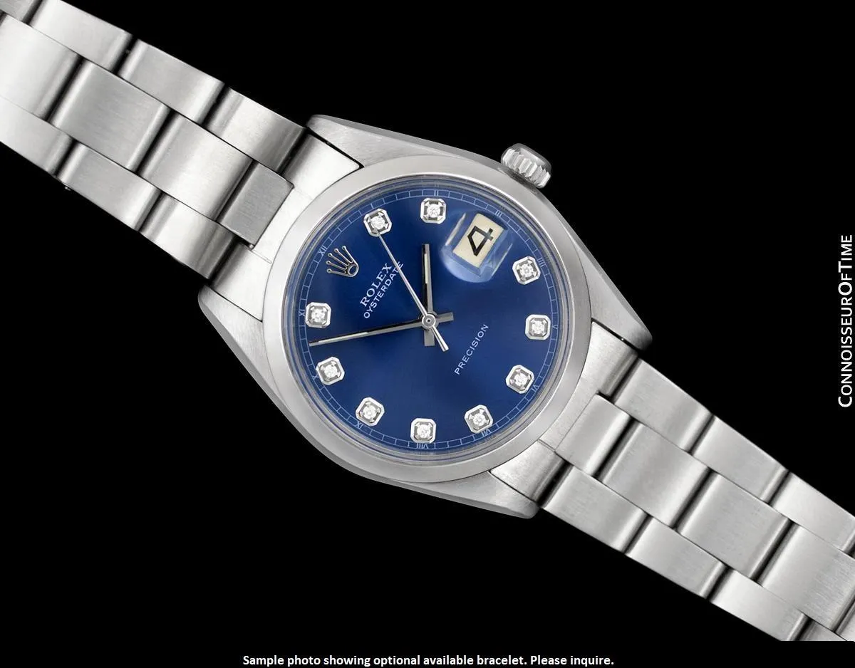 1969 Rolex Oyster Precision Classic Vintage Mens Handwound Watch - Stainless Steel