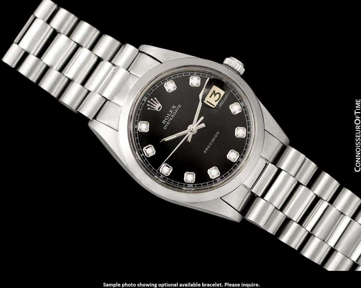 1969 Rolex Oyster Precision Classic Vintage Mens Handwound Watch - Stainless Steel