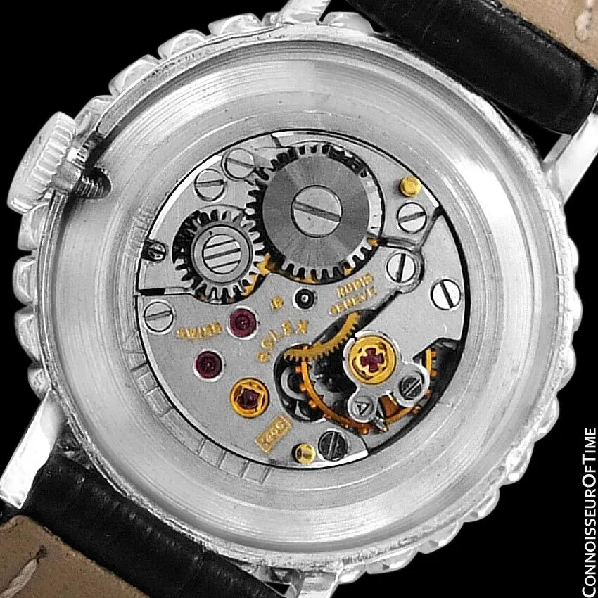 1970 Rolex Pre-Cellini Precision Vintage Ladies Watch, Ref. 2191 - 18K White Gold & Diamonds