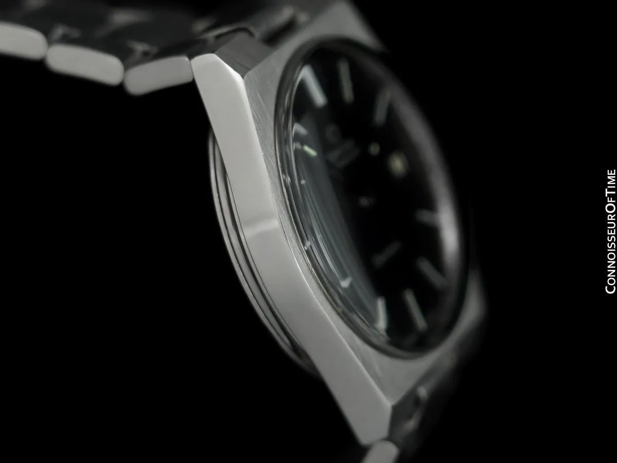 1971 Omega Geneve Vintage Mens Automatic Bracelet Watch, Quick-Setting Date - Stainless Steel