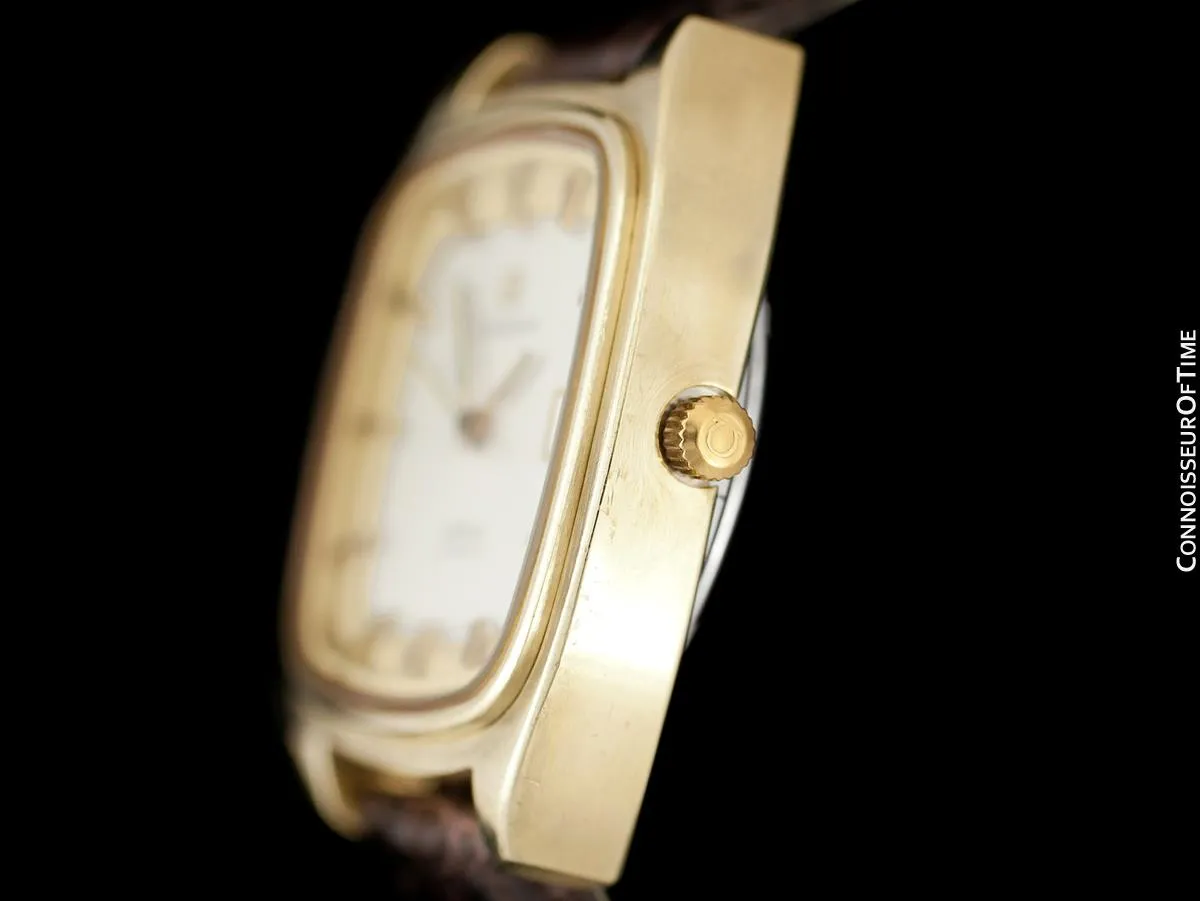 1975 Omega Constellation Large Vintage Mens Watch, Uncommon Model - 18K Gold Plated & Stainless Steel