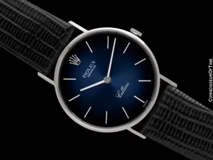 1975 Rolex Cellini Vintage Mens Handwound Ref. 3833 Watch - 18K White Gold