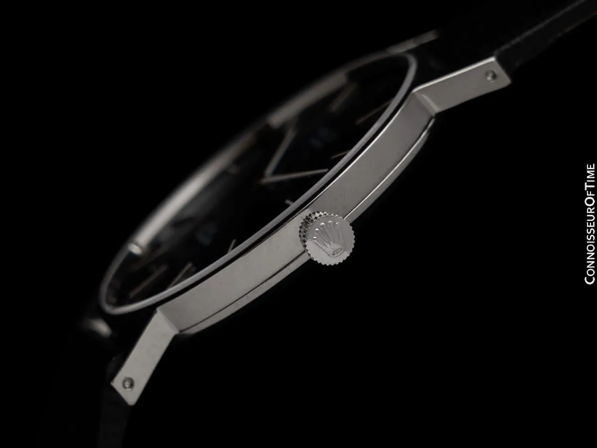 1975 Rolex Cellini Vintage Mens Handwound Ref. 3833 Watch - 18K White Gold