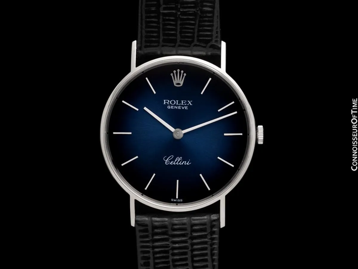 1975 Rolex Cellini Vintage Mens Handwound Ref. 3833 Watch - 18K White Gold