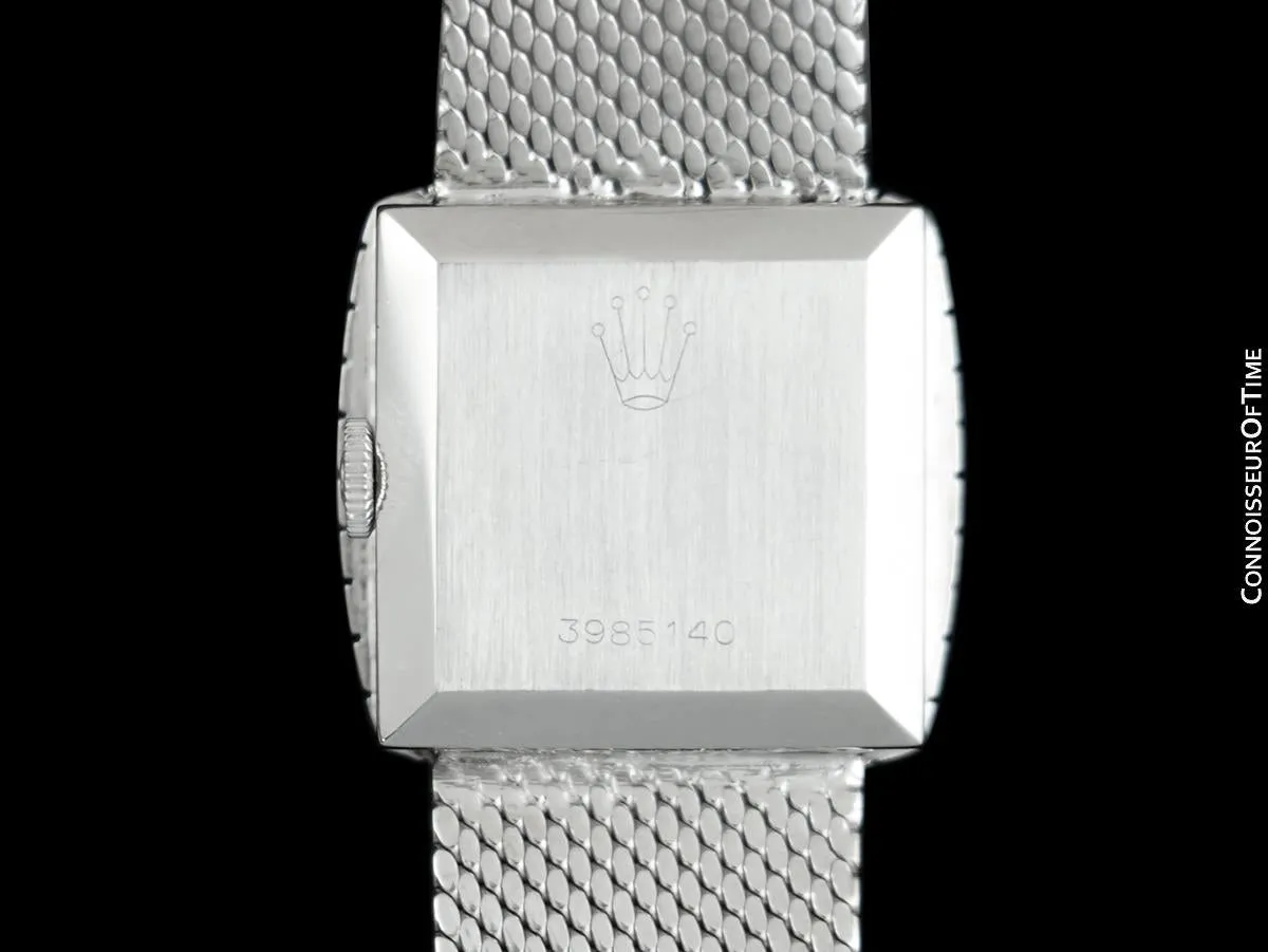 1975 Rolex Ladies Vintage Dress Bracelet Watch - Stainless Steel & Diamonds