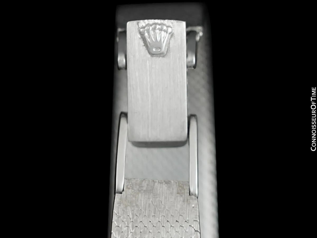 1975 Rolex Ladies Vintage Dress Bracelet Watch - Stainless Steel & Diamonds