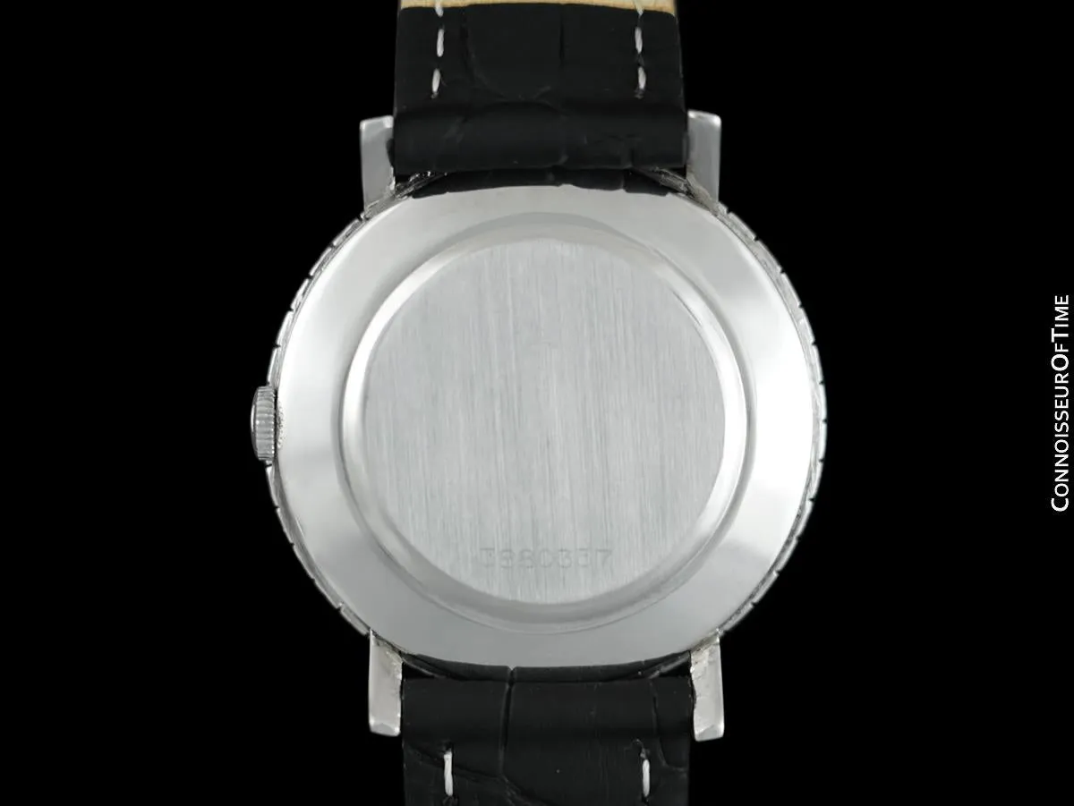 1975 Rolex Precision Vintage Mens Ref. 3411 Dress Watch - Stainless Steel & Diamonds