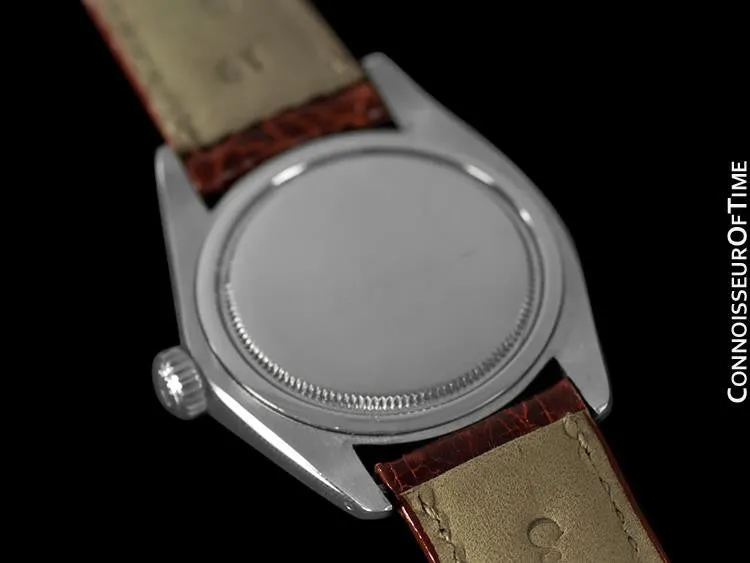 1977 Rolex Vintage Mens Oysterdate Date Watch, Silver Dial with 18K Gold Accents - Stainless Steel