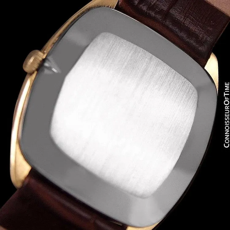 1978 Omega De Ville Vintage Mens Handwound Ultra Thin Dress Watch - 18K Gold Plated & Stainless Steel