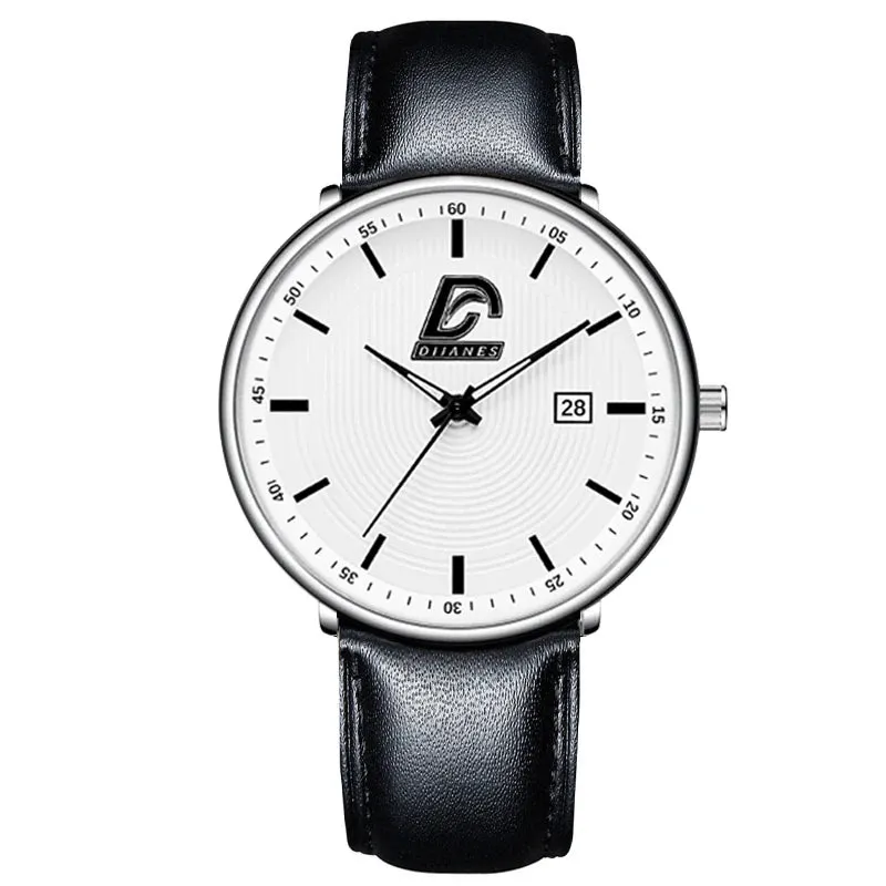 2023 Fashion Mens Minimalist Watches Ultra Thin Magnet Buckle Watch Men Business Stainless Steel Mesh Belt Quartz Wristwatch