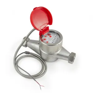 3/4 Inch Hot Water Meter - Stainless Steel, Pulse Output