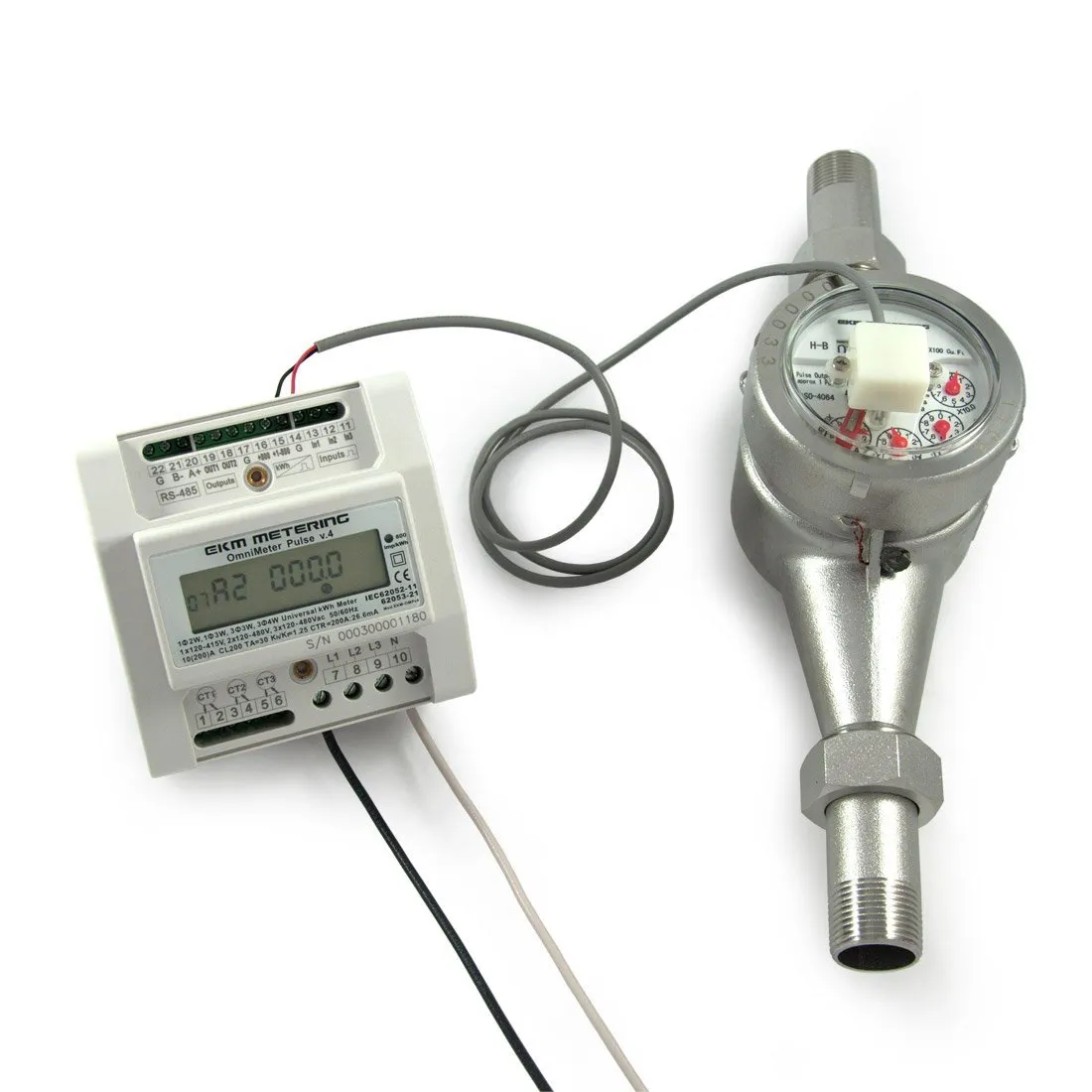 3/4 Inch Hot Water Meter - Stainless Steel, Pulse Output