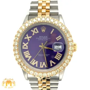36mm Rolex Datejust Diamond Watch with Two-tone Jubilee Bracelet (quick-set)