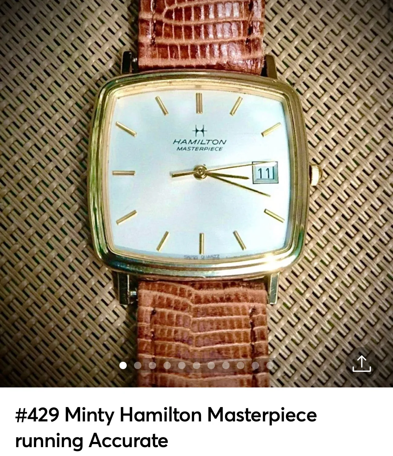 #429 Minty Hamilton Masterpiece running Accurate time keeping