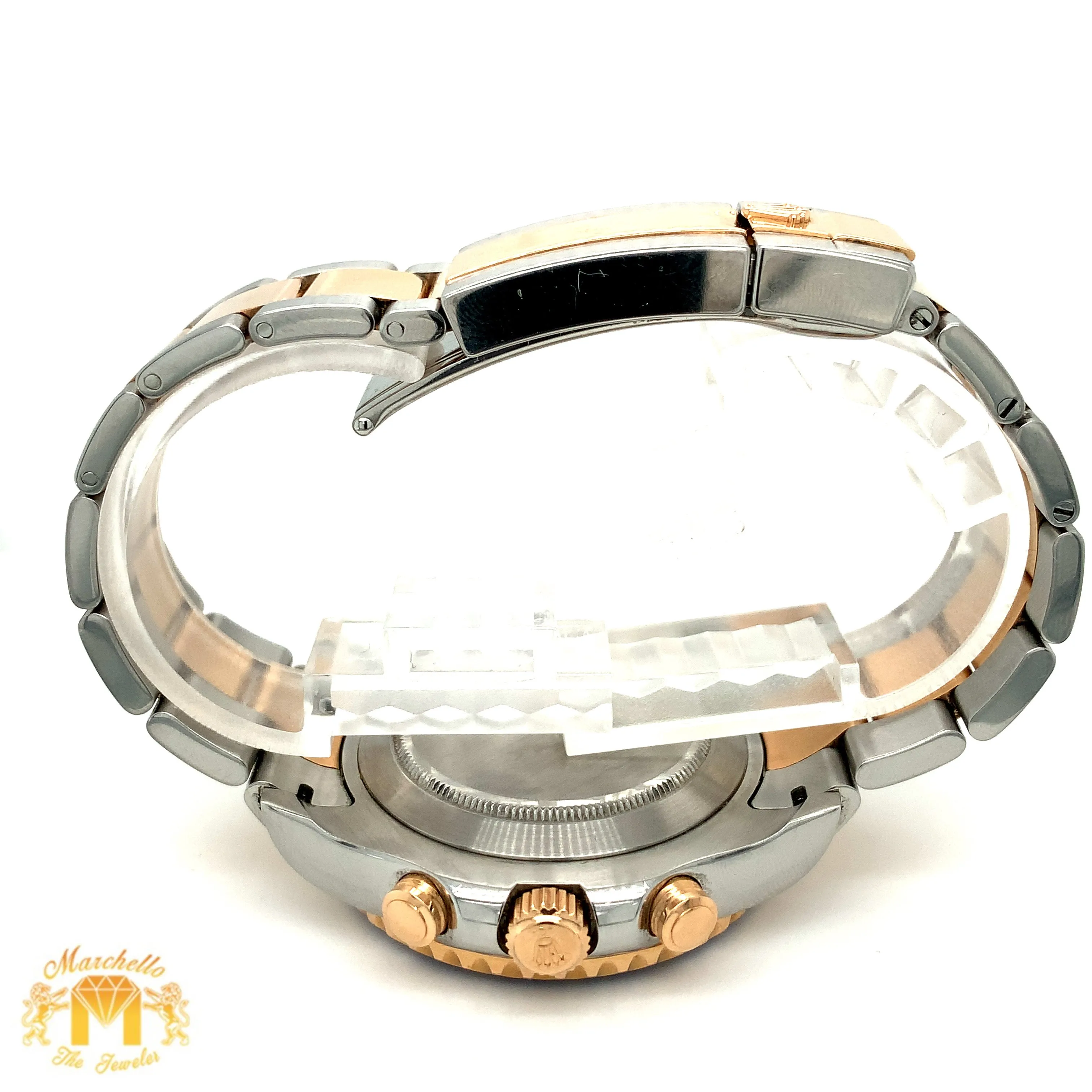 44mm Rolex Yacht Master 2 Watch with Two-tone Oyster Band