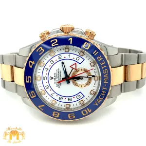 44mm Rolex Yacht Master 2 Watch with Two-tone Oyster Band