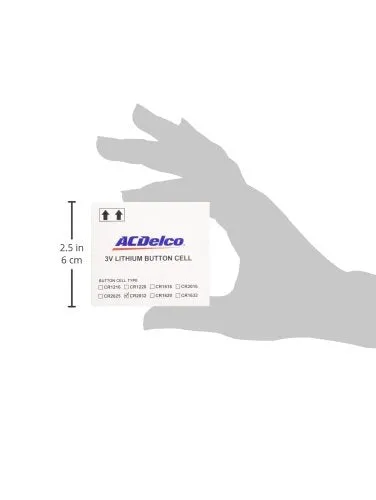 ACDelco CR2032 3V Lithium Coin Cell Battery, Watch and Electronics Button Batteries, 24-Count