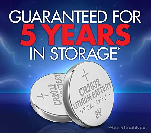 ACDelco CR2032 3V Lithium Coin Cell Battery, Watch and Electronics Button Batteries, 24-Count