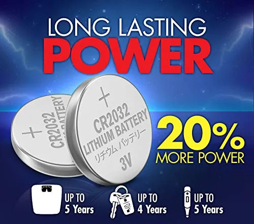 ACDelco CR2032 3V Lithium Coin Cell Battery, Watch and Electronics Button Batteries, 24-Count