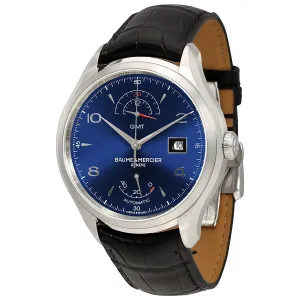 Baume et Mercier Clifton GMT Automatic Blue Dial Men's Watch M0A10316
