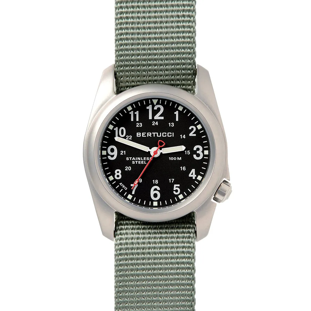 Bertucci Mens Black Dial Green Band Quartz Movement Watch - 11051