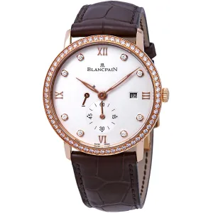Blancpain Ultraplate 18kt Rose Gold Small Seconds Date & Power Reserve Mechanical Men's Watch 6606-2987-55b 6606-2987-55B