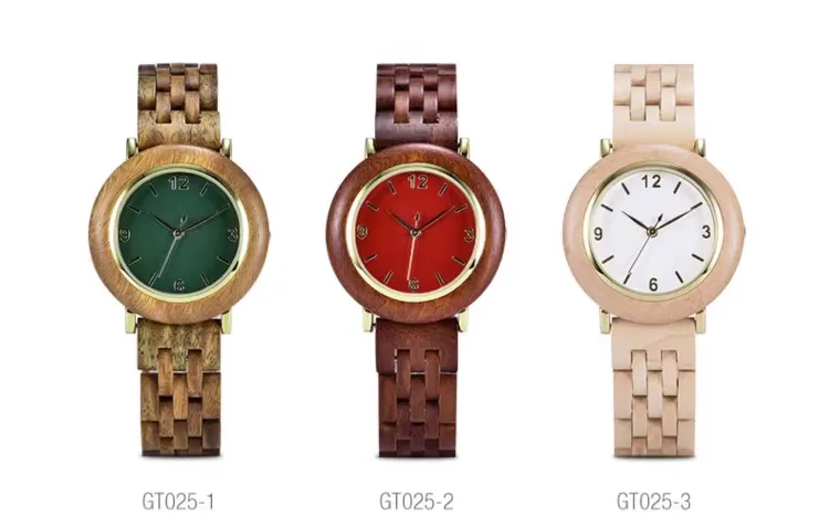 BOBO BIRD MINIMALIST CREATIVE DESIGN VINTAGE WOMEN'S WATCH