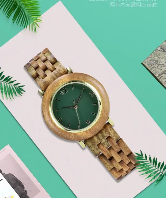 BOBO BIRD MINIMALIST CREATIVE DESIGN VINTAGE WOMEN'S WATCH
