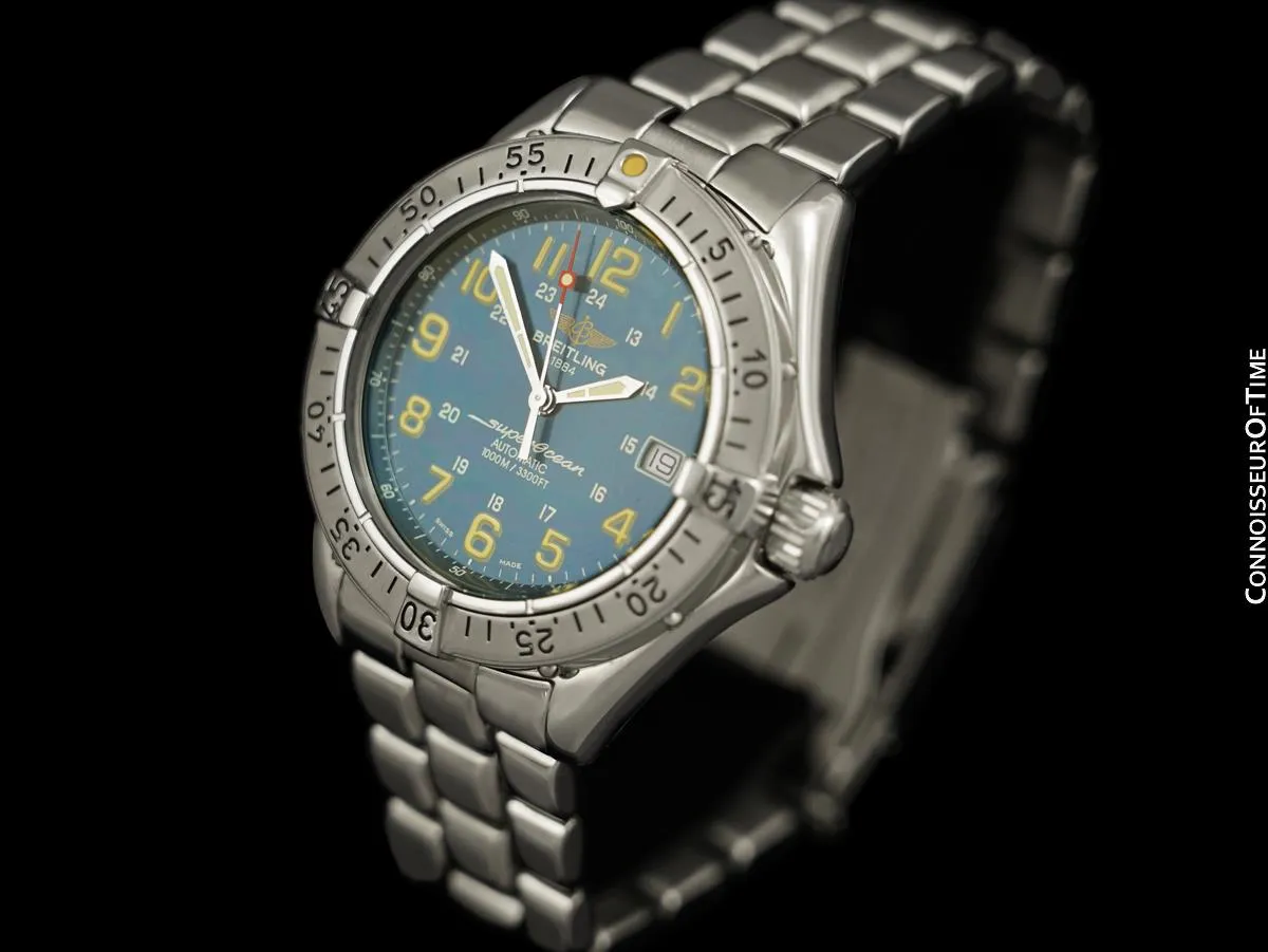 Breitling Colt SuperOcean Ref. A17040 Mens Diver Automatic Stainless Steel Watch - Booklets & Boxes