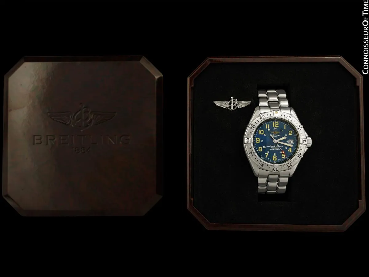 Breitling Colt SuperOcean Ref. A17040 Mens Diver Automatic Stainless Steel Watch - Booklets & Boxes