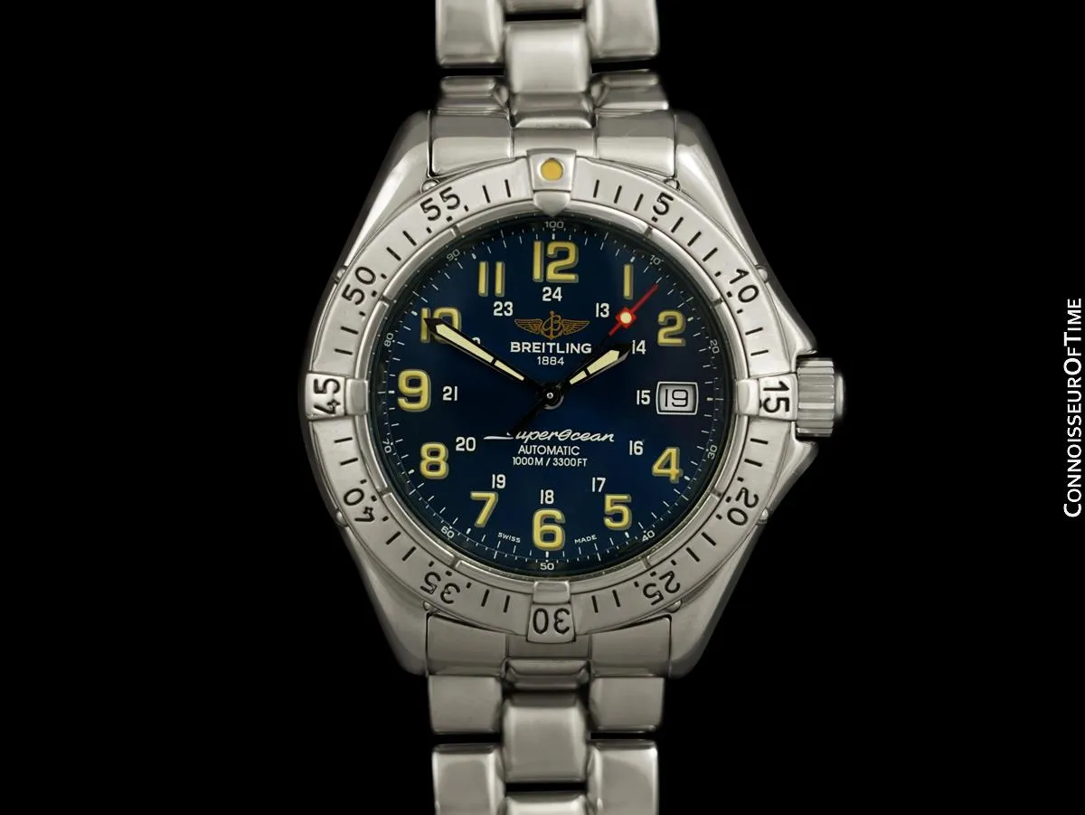 Breitling Colt SuperOcean Ref. A17040 Mens Diver Automatic Stainless Steel Watch - Booklets & Boxes